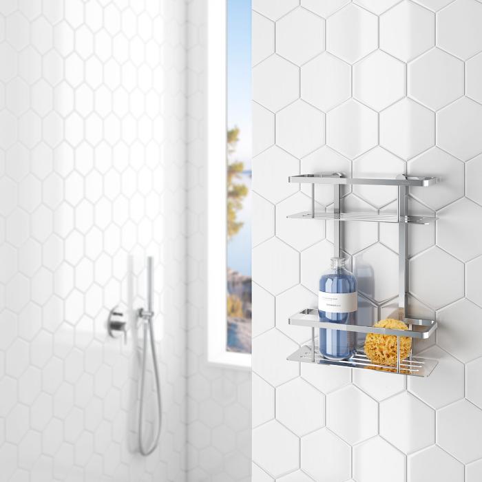 Duschkorg Sideline 2 Plan Krom Höjd 322mm