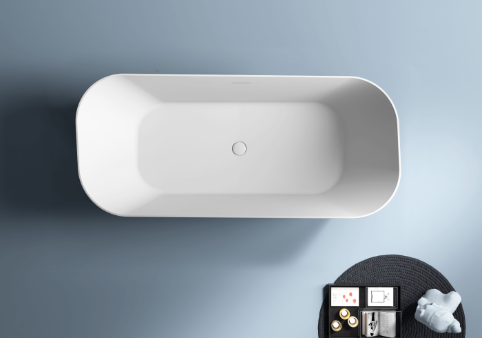 Badkar BEND Fristående Vit