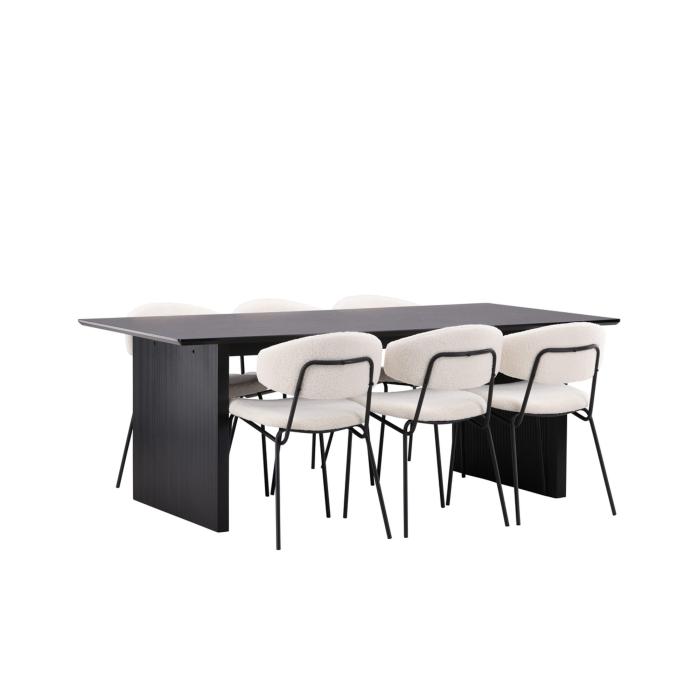 Rektangulär matgrupp Vail, Chico