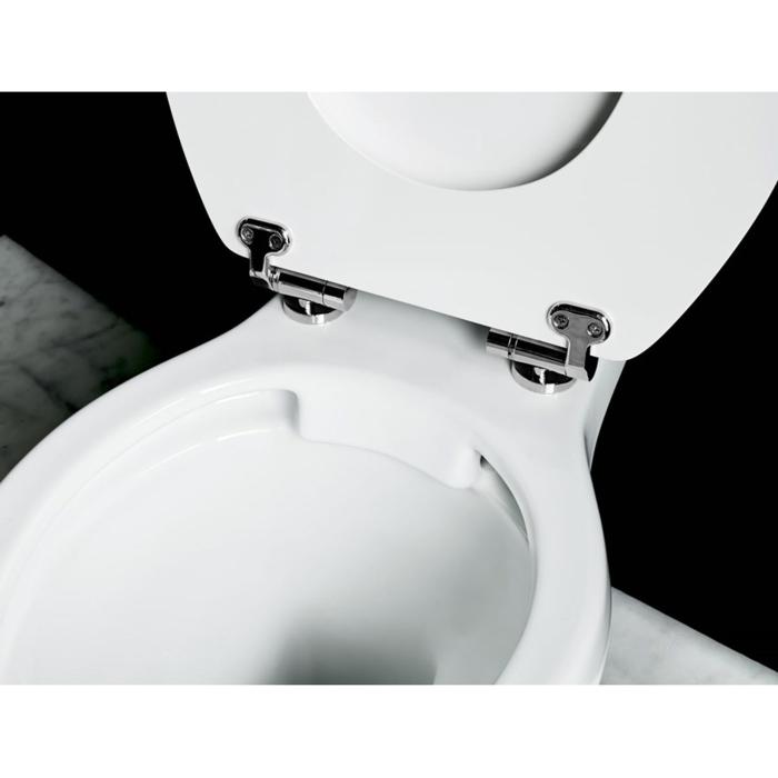 Toastol Mellanhög Standard Smal Cistern 44 Rimless, Soft-close, Vred, Rörkit