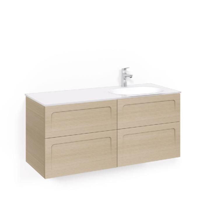 Kommod Crown 1200 Glastvättställ Edge