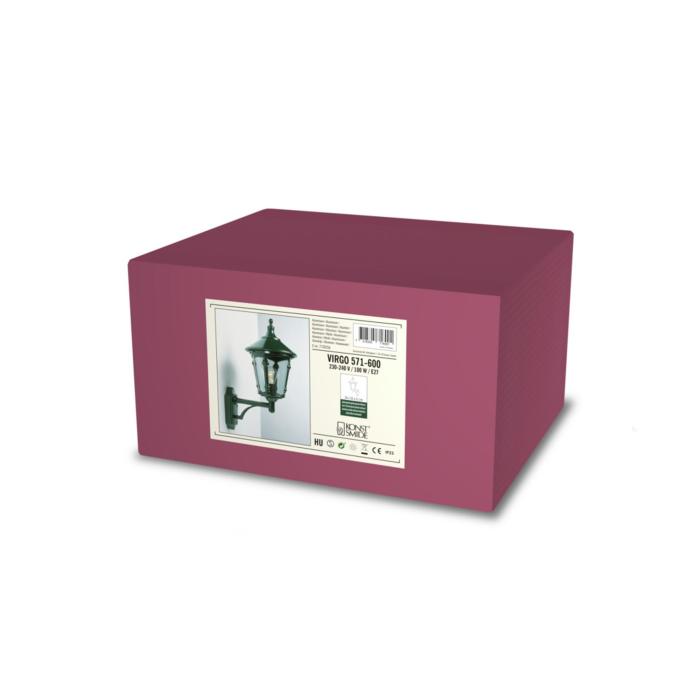 Vägglampa Ute Virgo E27 Upp
