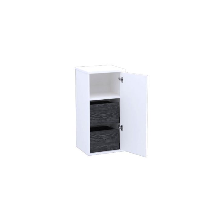 Halvhögt Skåp Mejda Med Lådor, Slät