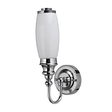 V&auml;gglampa med Dekorativ Bas & Frostad Cylindrisk Glaskupa