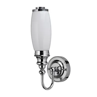 V&auml;gglampa med Dekorativ Bas & Frostad Cylindrisk Glaskupa