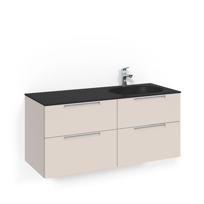 Kommod Crown 1200 Glastvättställ Edge
