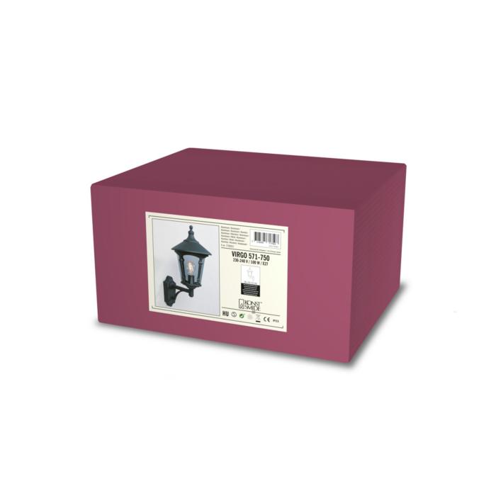 Vägglampa Ute Virgo E27 Upp