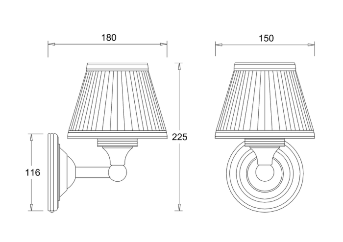 Lampa med Finvecklad Skärm