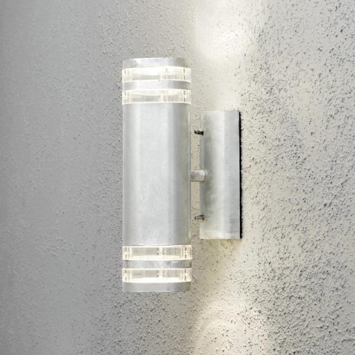 Vägglampa Ute Modena GU10 Dubbel Transparent