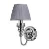 V&auml;gglampa med Dekorativ Bas & Veckad Lampsk&auml;rm