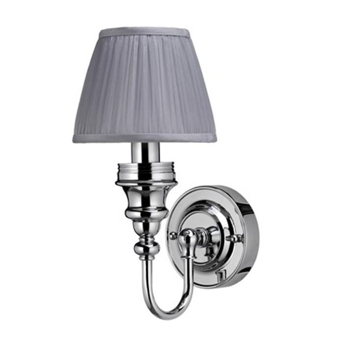 Vägglampa med Dekorativ Bas & Veckad Lampskärm