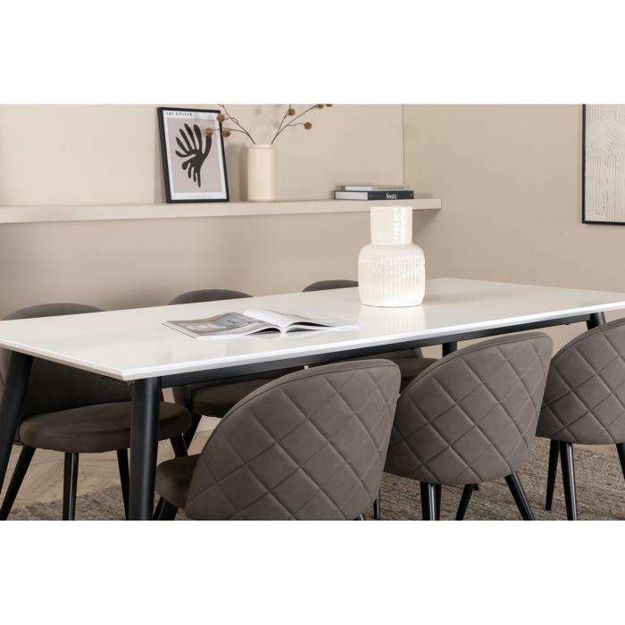 Rektangulär matgrupp Jimmy, Velvet
