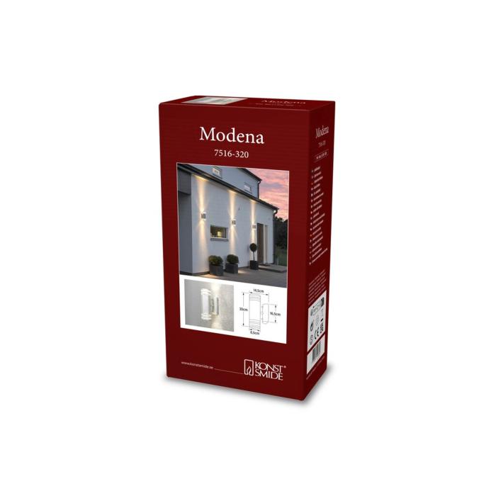 Vägglampa Ute Modena GU10 Dubbel Transparent