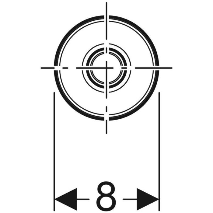 Pneumatisk Inbyggnad Enkeltryckknapp Förkromad