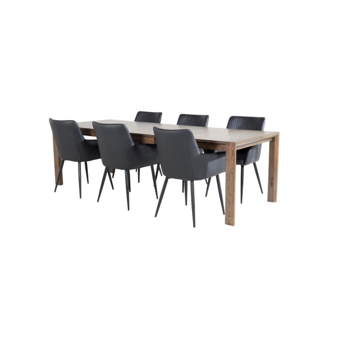 Rektangulär matgrupp Comfort, Slider