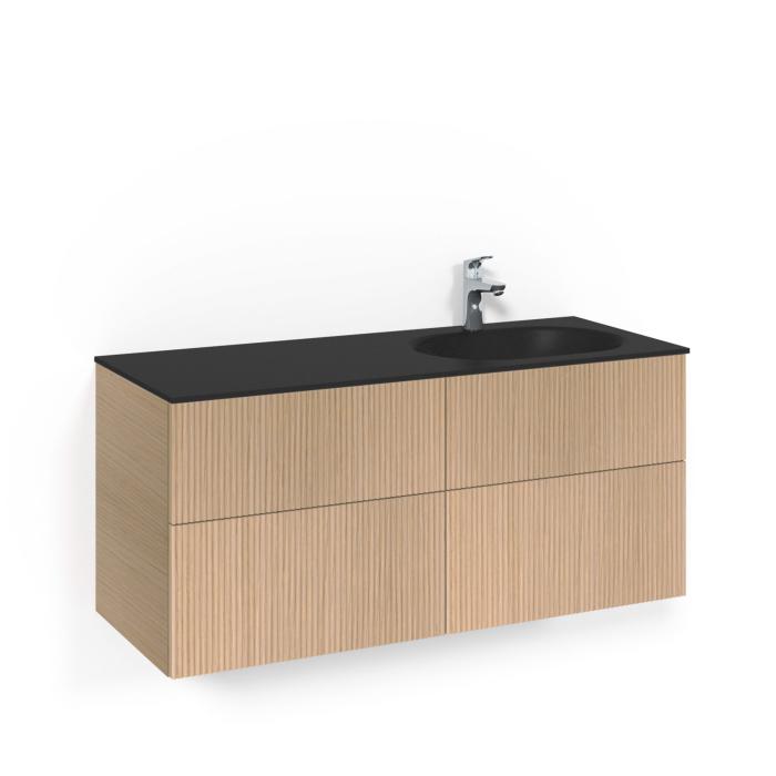 Kommod Crown 1200 Glastvättställ Edge