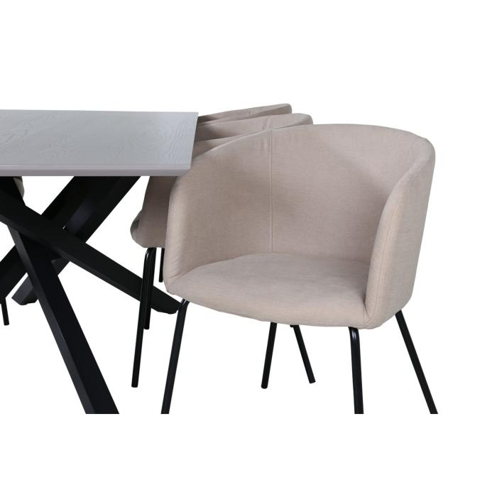 Rektangulär matgrupp Piazza, Berit