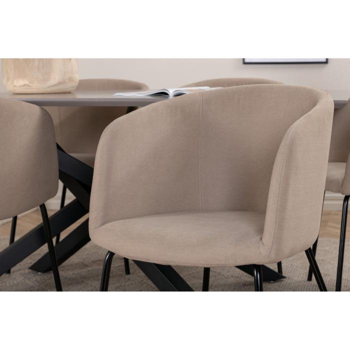 Rektangulär matgrupp Piazza, Berit