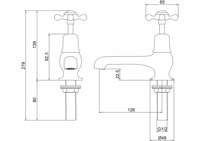 Tvättställsblandare Claremont 5