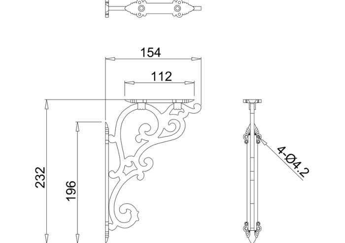 Ornamenterad Konsol till Cistern