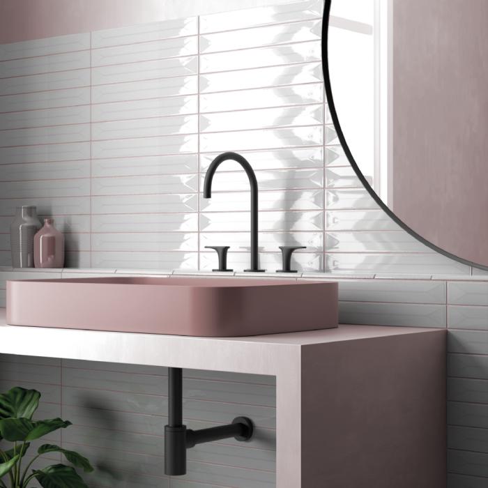 Kakel Vitral Light Grey 5x40