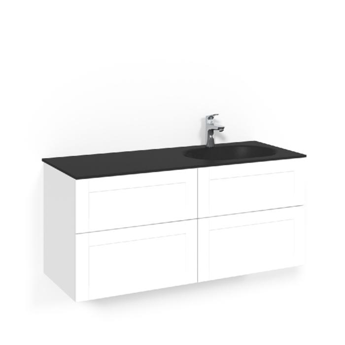 Kommod Crown 1200 Glastvättställ Edge