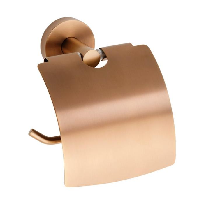 Toalettpappershållare Dark Rose Matt med Lock