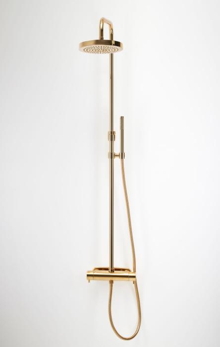 Takduschset Rondo 220 med Mix Termostatblandare