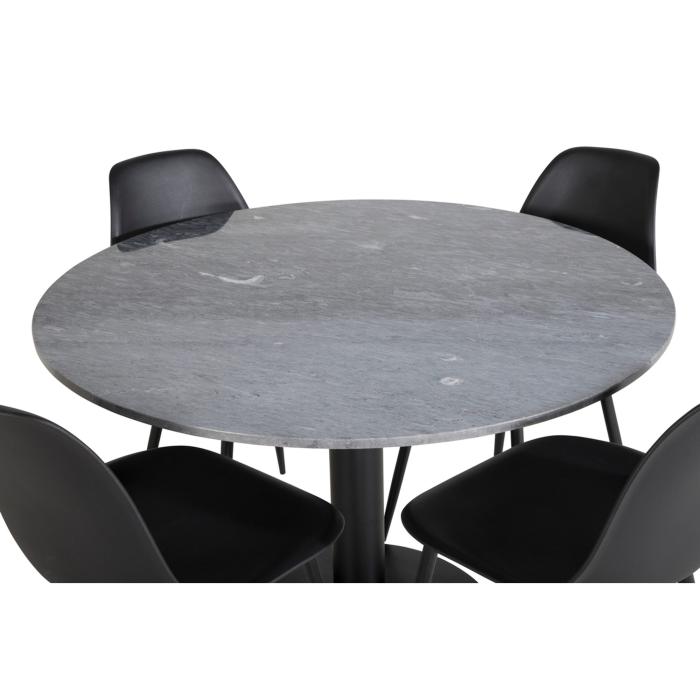 Round Dining Set Estelle, Polar