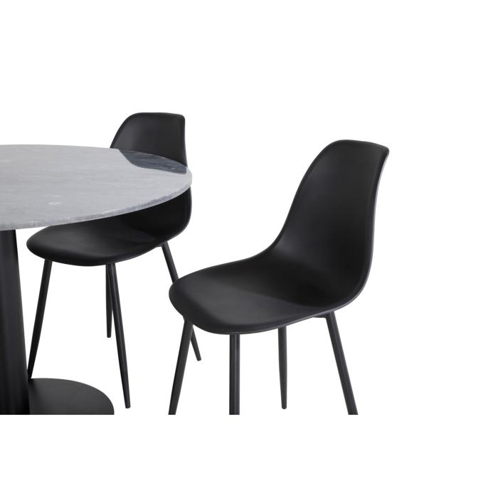 Round Dining Set Estelle, Polar