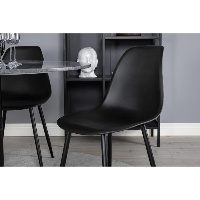 Round Dining Set Estelle, Polar