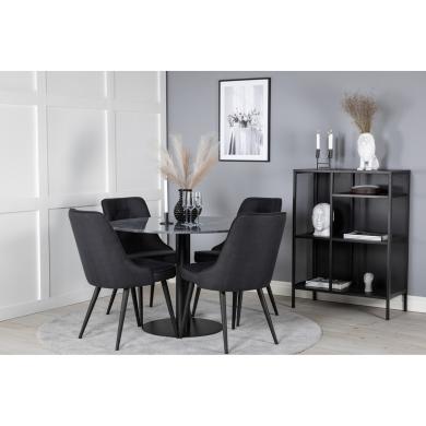 Round Dining Set Estelle, Velvet Deluxe