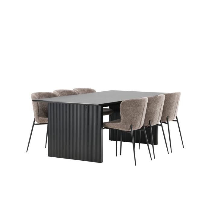 Rektangulär matgrupp Vail, Modesto