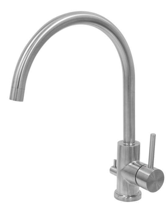 Köksblandare Solid med DM-avst, U-pip