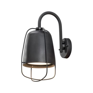 V&auml;gglampa Ute Perugia E27 Svart