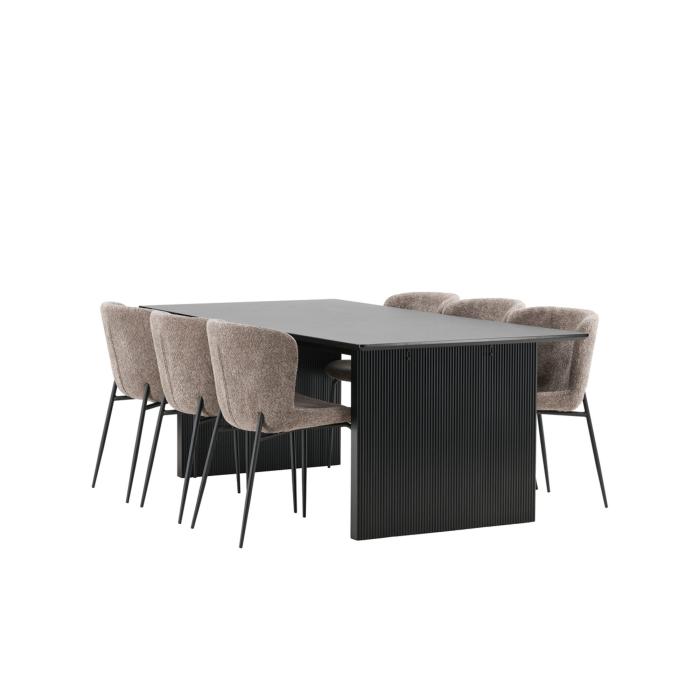 Rektangulär matgrupp Vail, Modesto