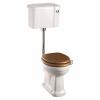 Toastol L&aring;gspolande F&ouml;rh&ouml;jd med Bred cistern 52, Soft-close, Spolknapp