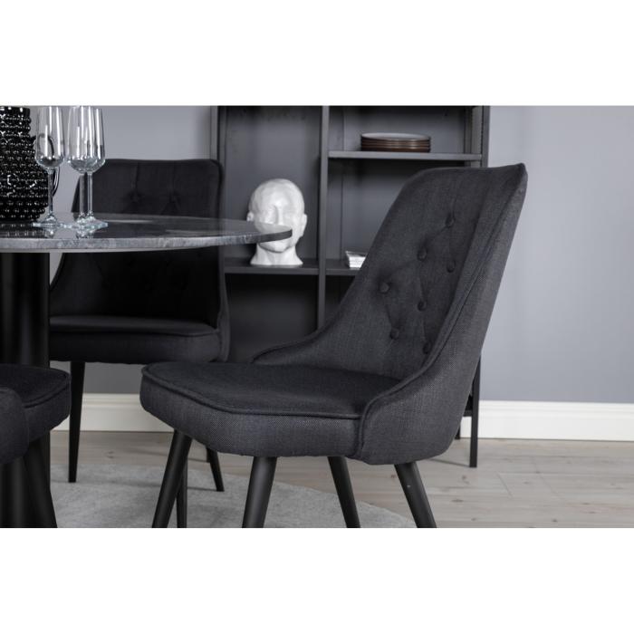 Round Dining Set Estelle, Velvet Deluxe
