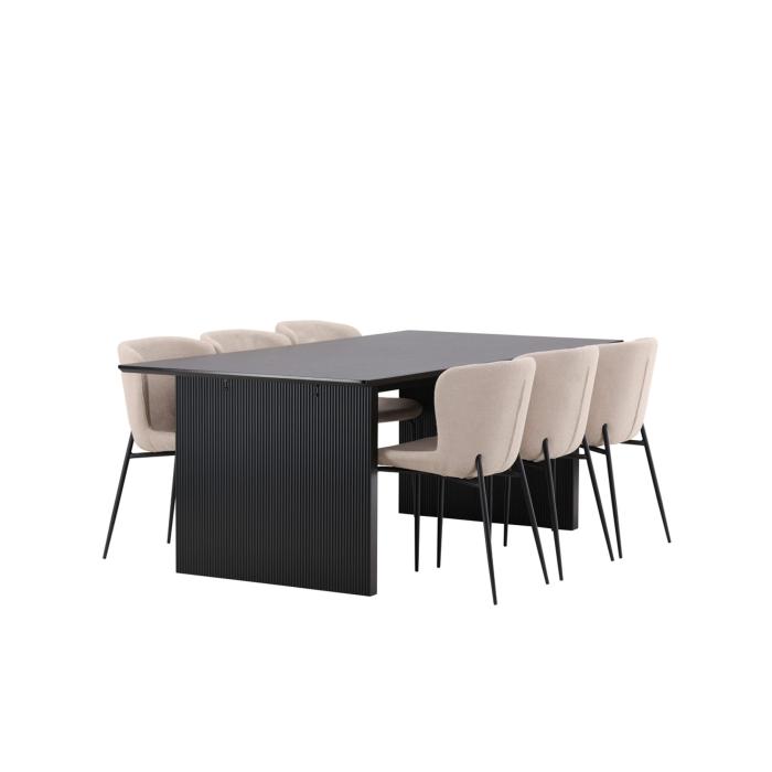 Rektangulär matgrupp Vail, Modesto