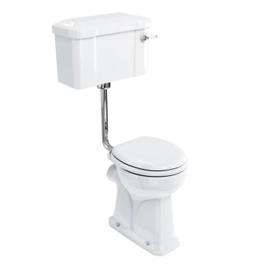 Toastol L&aring;gspolande F&ouml;rh&ouml;jd med Smal Cistern 44, Soft-close, Spolvred i Krom