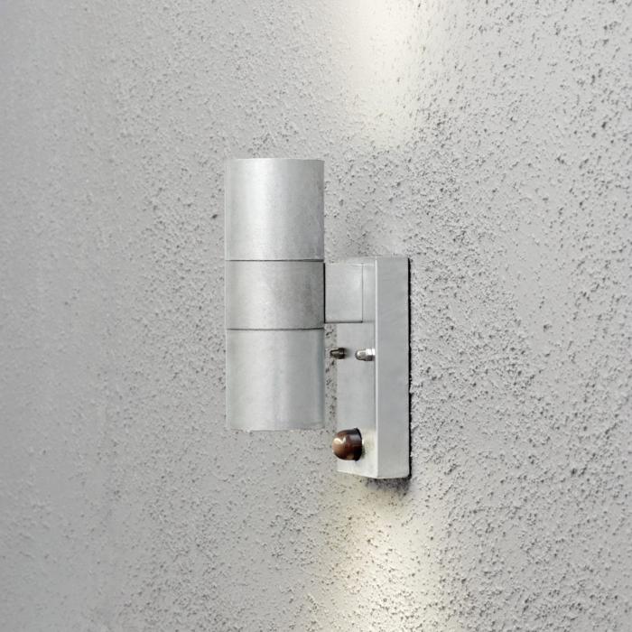Vägglampa Ute Modena Dubbel GU10 PIR Rörelsevakt