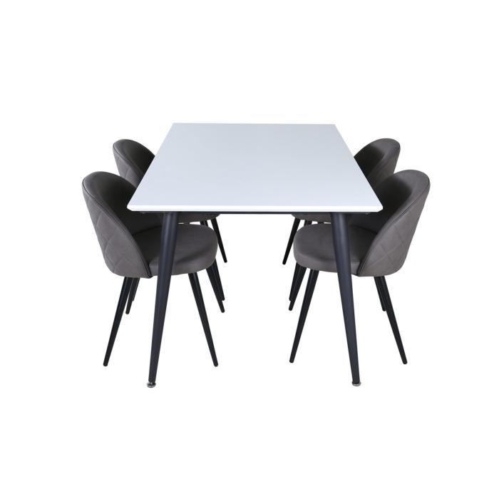 Rektangulär matgrupp Jimmy, Velvet