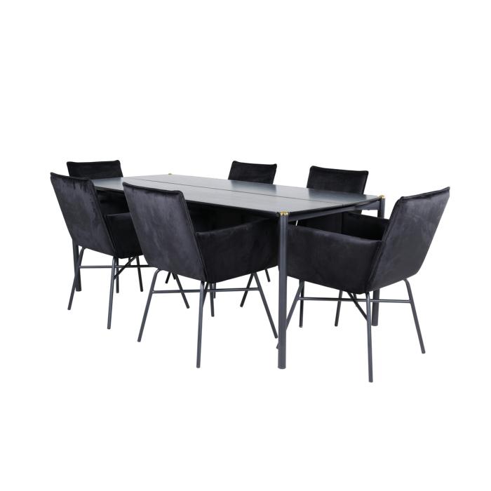 Rektangulär matgrupp Pelle, Petra