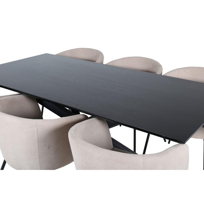 Rektangulär matgrupp Piazza, Berit