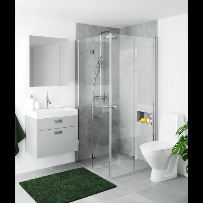 Duschhörna Palladium Plus med Vikdörrar