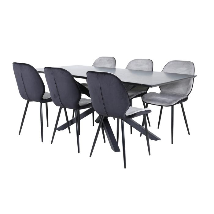Rektangulär matgrupp Piazza, Emma