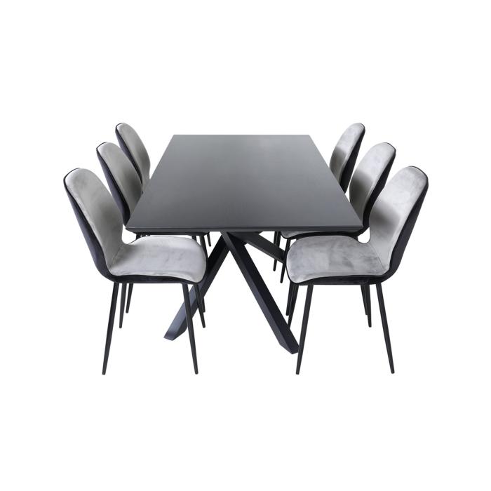 Rektangulär matgrupp Piazza, Emma