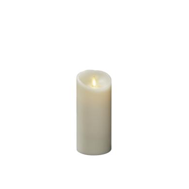 Dekorationsljus El Vaxljus gr&auml;ddvitt, varmvit LED timer 5h 2xC