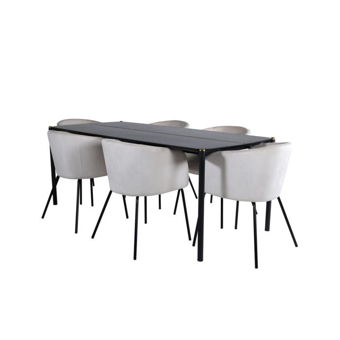 Rektangulär matgrupp Pelle, Berit