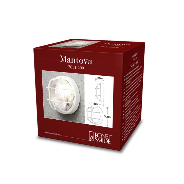 Vägglampa Ute Mantova E27